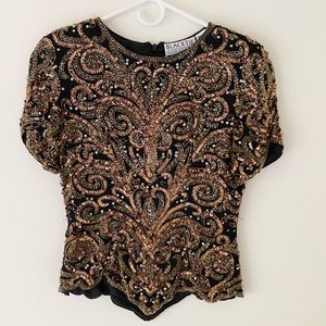 Gold Sequin Top